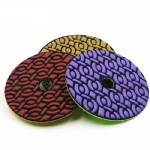 4 inch 100mm flexible diamond dry polishing pads dry grinding disc for granite marble Engineered stone