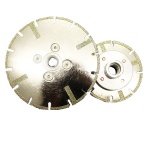 Reinforcement Electroplated diamond saw blade with flange insert