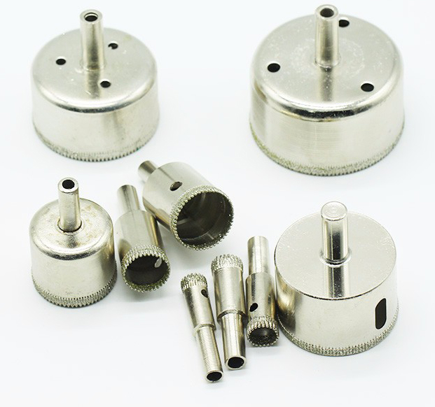 Electroplated diamond core drill bit for marble and granite