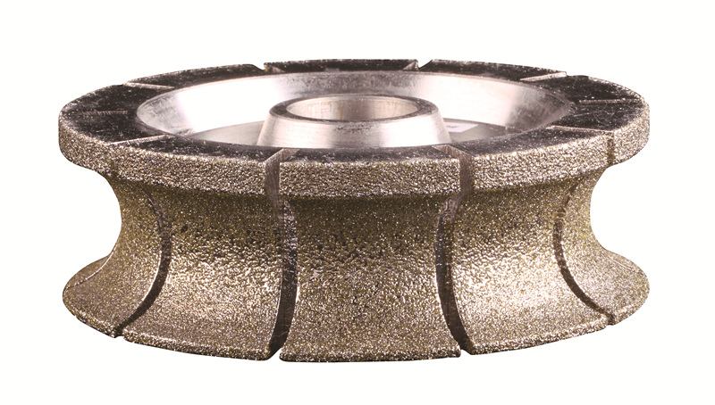 Round edge diamond metal bonded grinding wheel for stone
