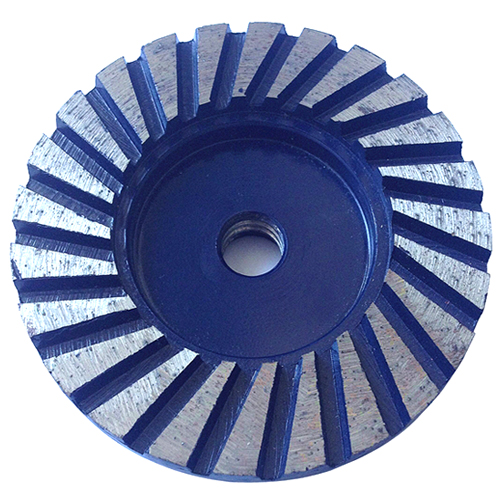 Heavy Duty 4 inch Ripple Segment Diamond Turbo Cup Grinding Wheel