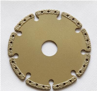 Brazed diamond grooving cutting blade 115*22.23**5.0mm for wet cutting marble and granite