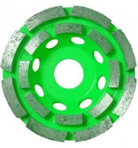 Double-Row Concrete Diamond Grinding Cup Wheels