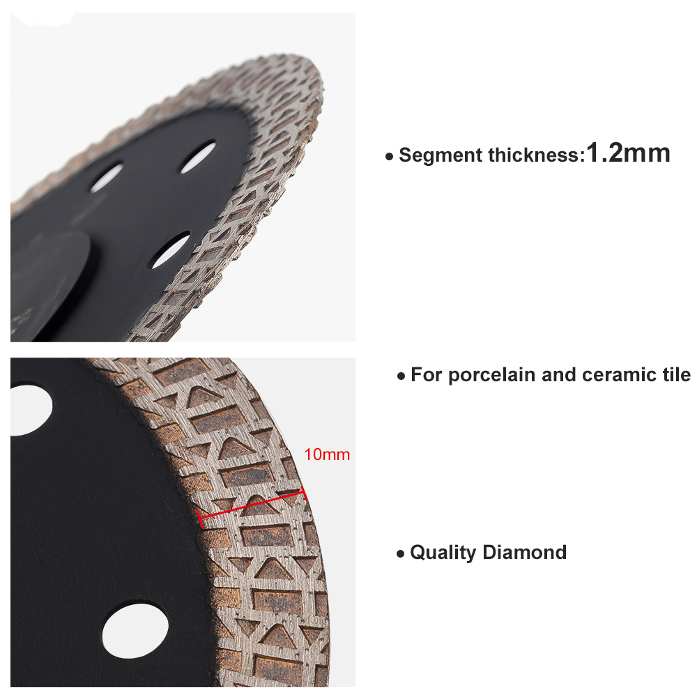 Hot press diamond saw blade 115mm for porcelain and ceramic tile cutting
